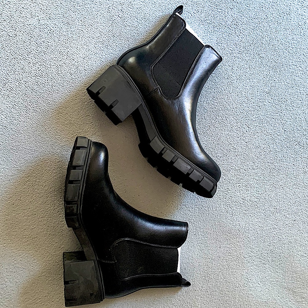 Madden Girl boot, Black, Size 8.5, color Black Peri